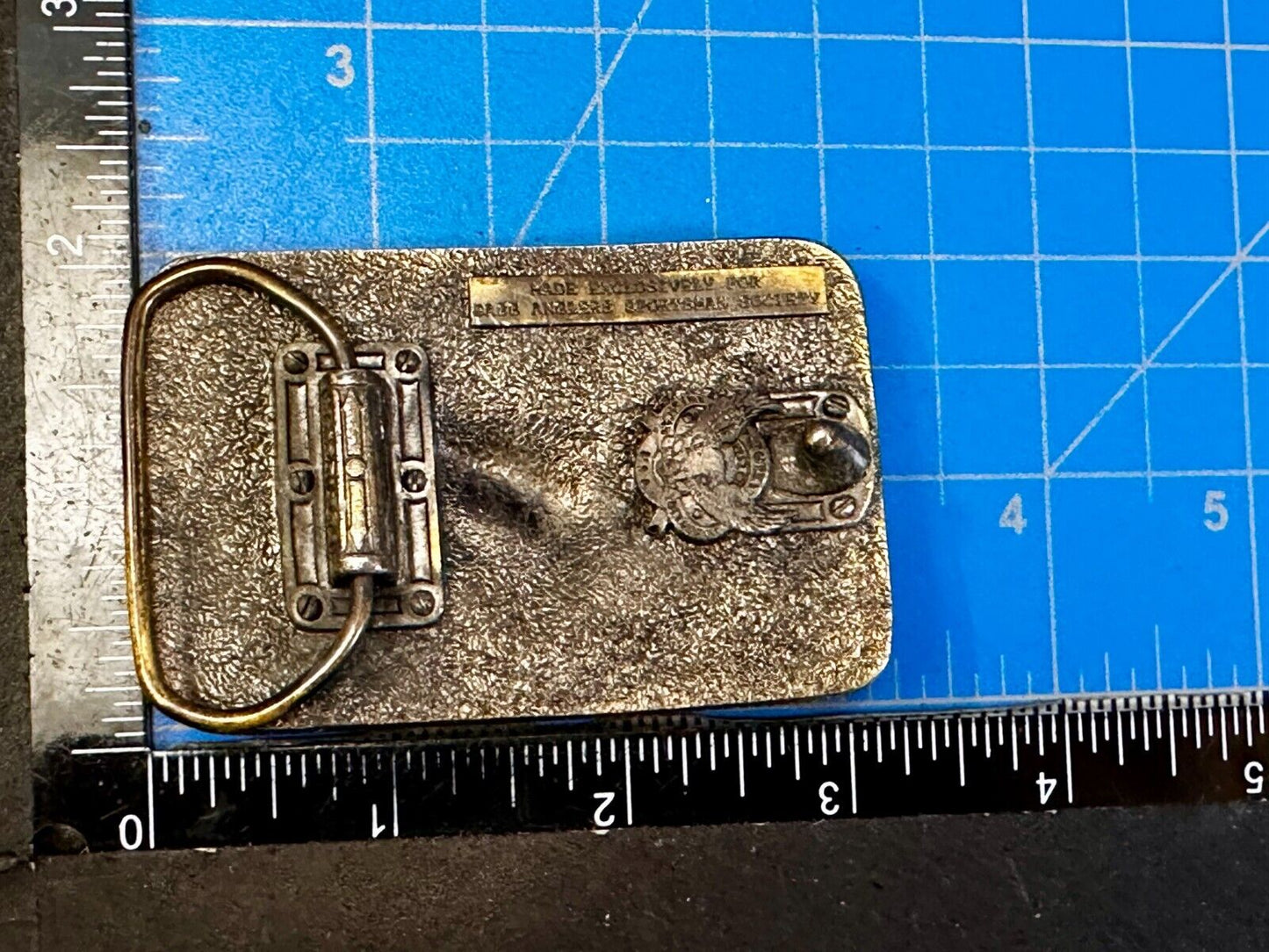 1988 Bass Anglers Sportsman Society Great American 3" Belt Buckle Co