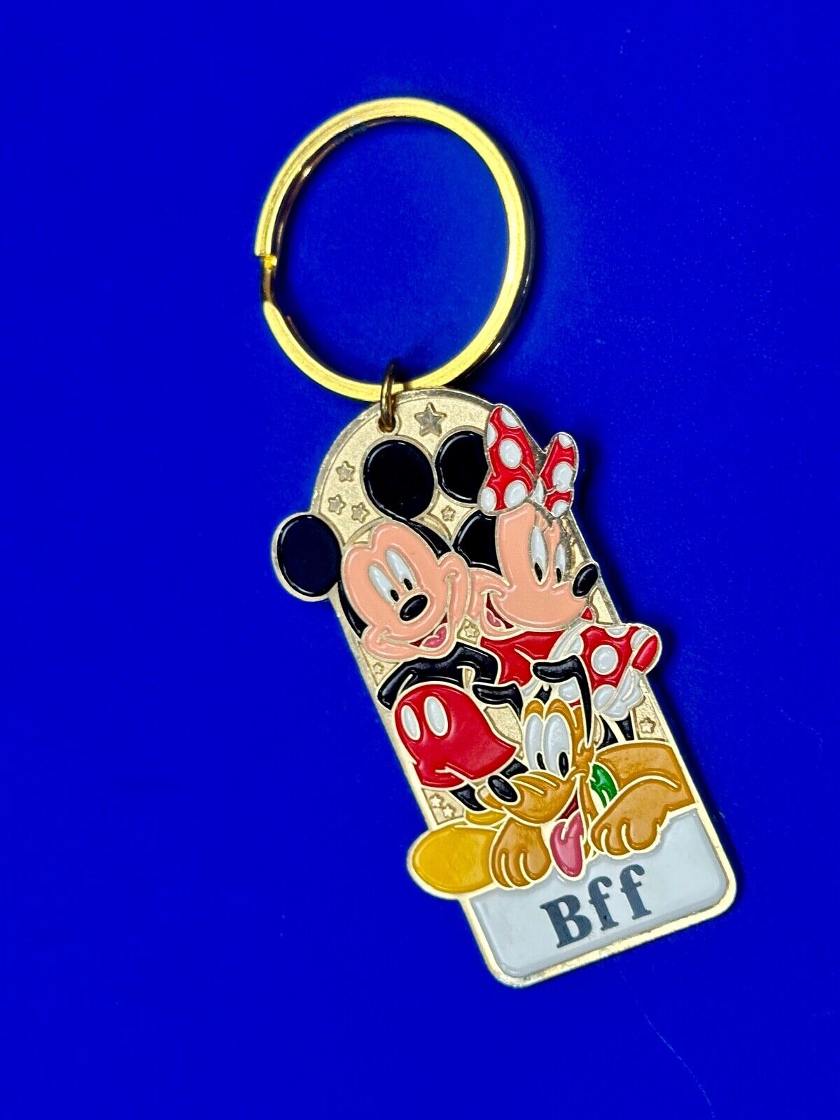 BFF Mickey, Mine and Pluto best friends Disneyland Keychain - Key Ring Chain