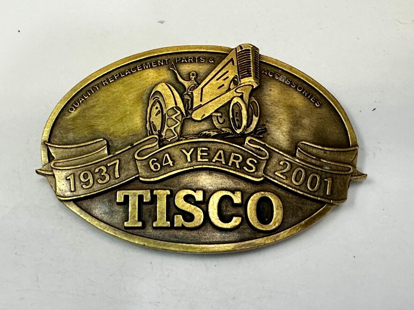 TISCO Tractor Implement Supply Replacement Parts 64 years, 2001 Belt Buckle