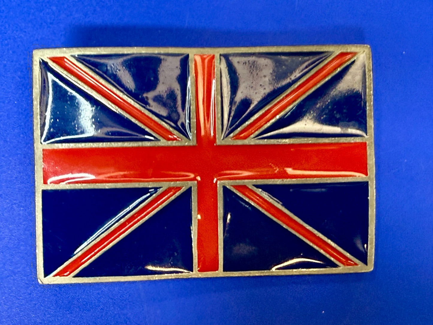 United Kingdom Union Jack UK British Britain Flag Vintage Mobtown Belt Buckle