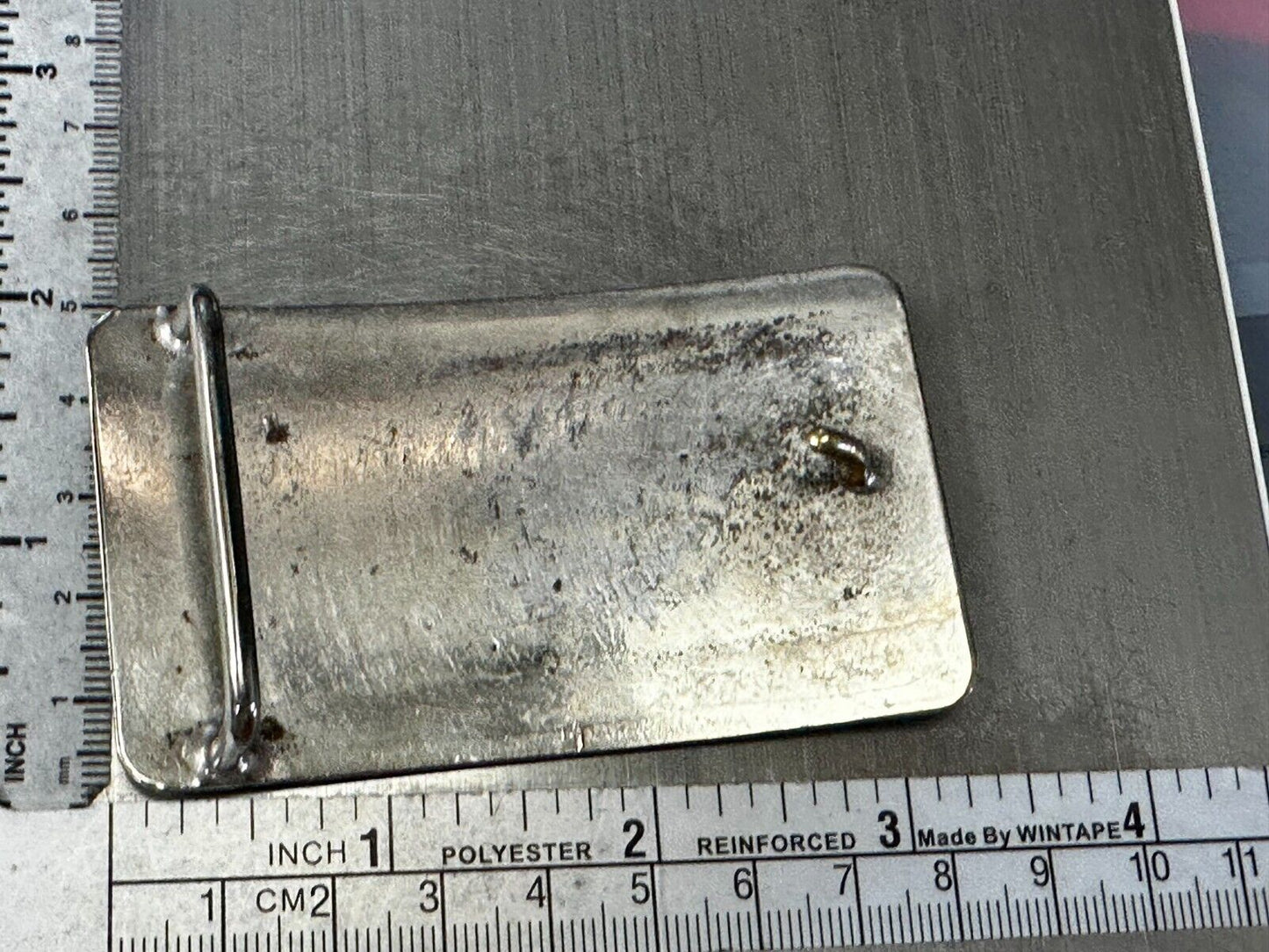 Vintage Engraved Silver Tone Belt Buckle For Craft Project Or To Wear!