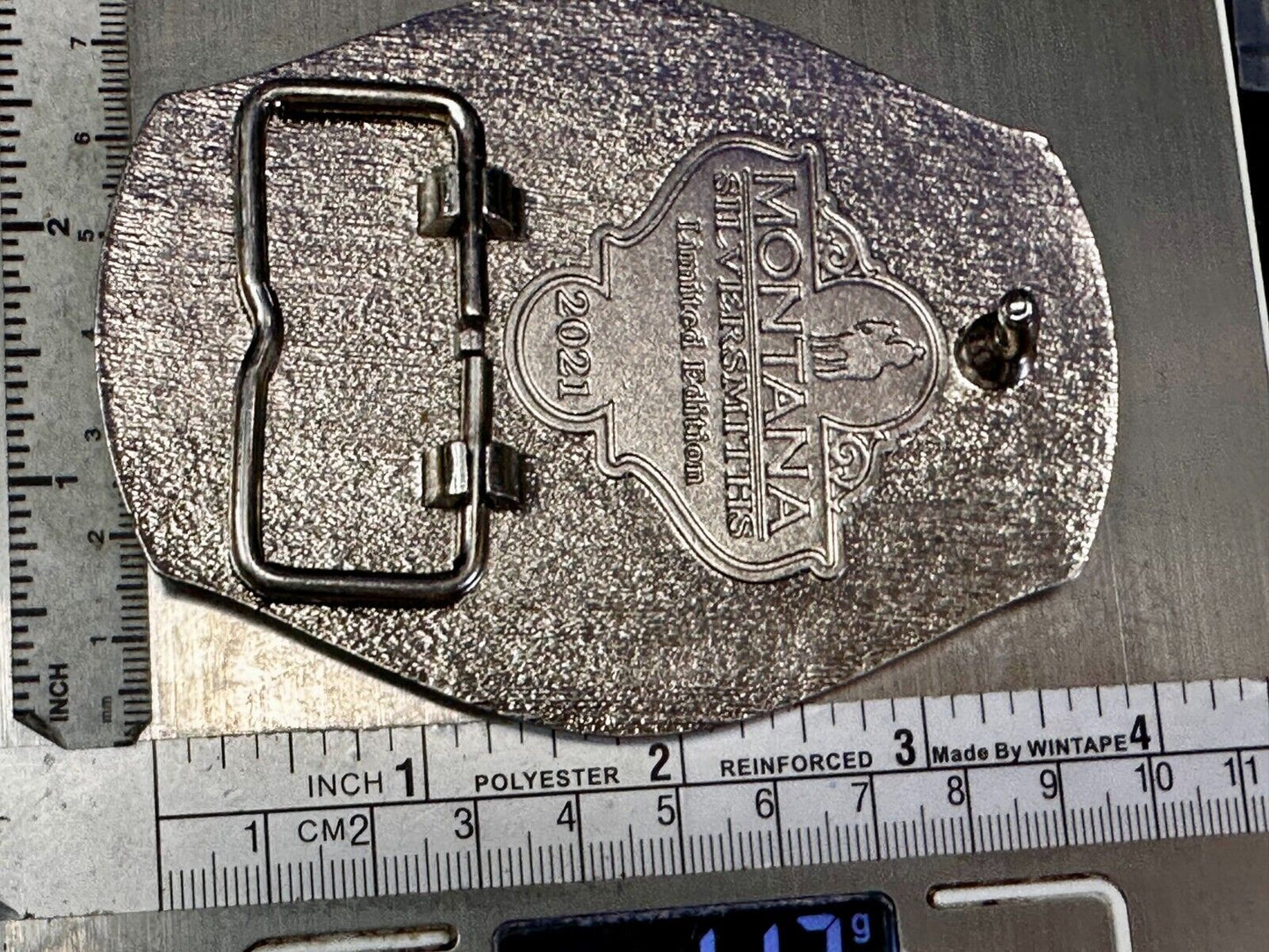 2021 Pendleton Whiskey Let'er Buck Rodeo Cowboy Montana Silversmiths Belt Buckle