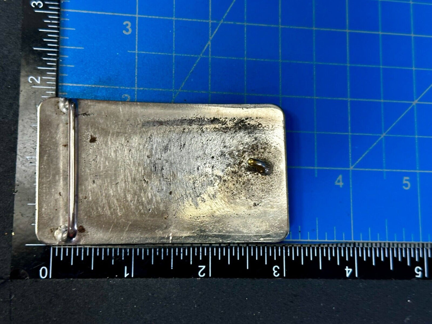 Vintage Engraved Silver Tone Belt Buckle For Craft Project Or To Wear!