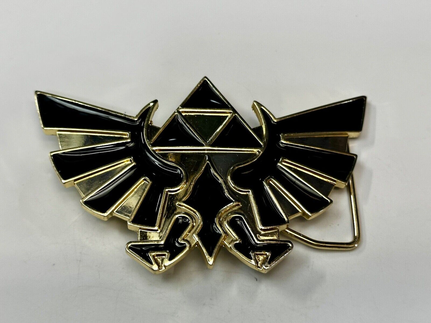 The Legend Of Zelda Black Golden Crest Triforce Nintendo 2012 Belt Buckle Hylian