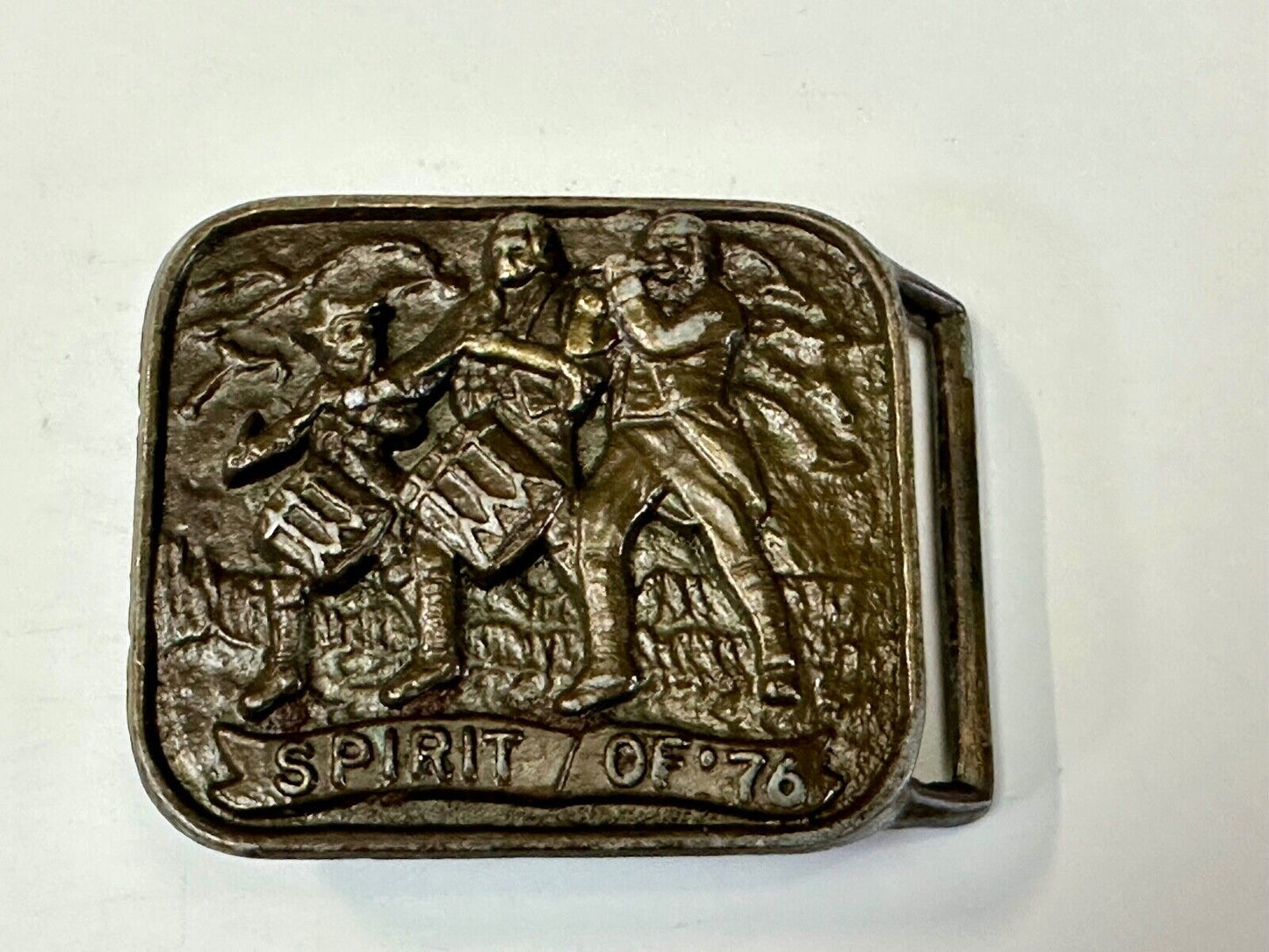 The Spirit of 76 - Patriotic American Bicentennial Marching Band belt buckle
