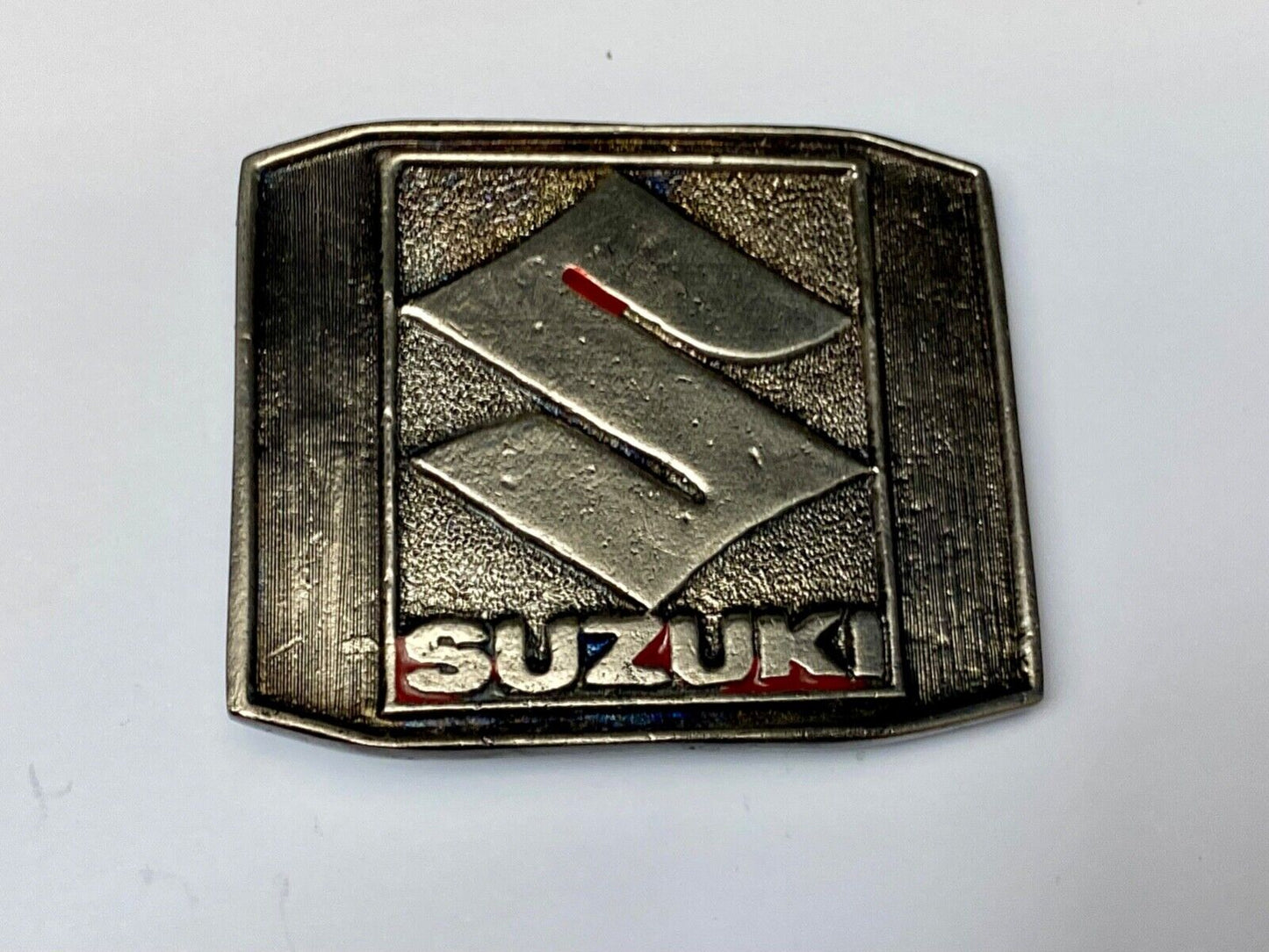 SUZUKI MOTORCYCLE COMMEMORATIVE METAL BELT BUCKLE