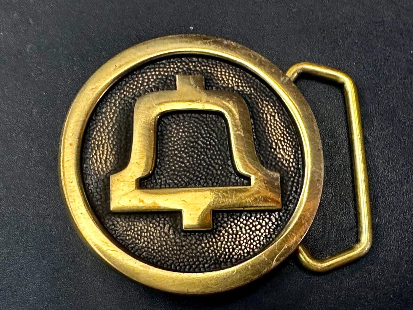 Bell System Telephone Telegraph Company Solid Brass Vintage 1978 BTS Belt Buckle