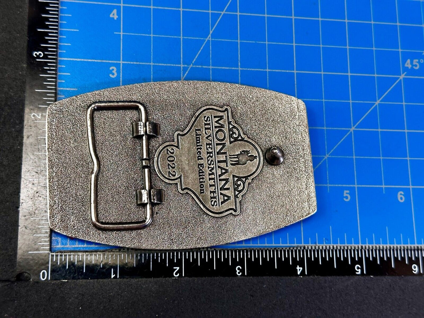 2022 Pendleton Whiskey Let'er Buck Rodeo Cowboy Montana Silversmiths Belt Buckle