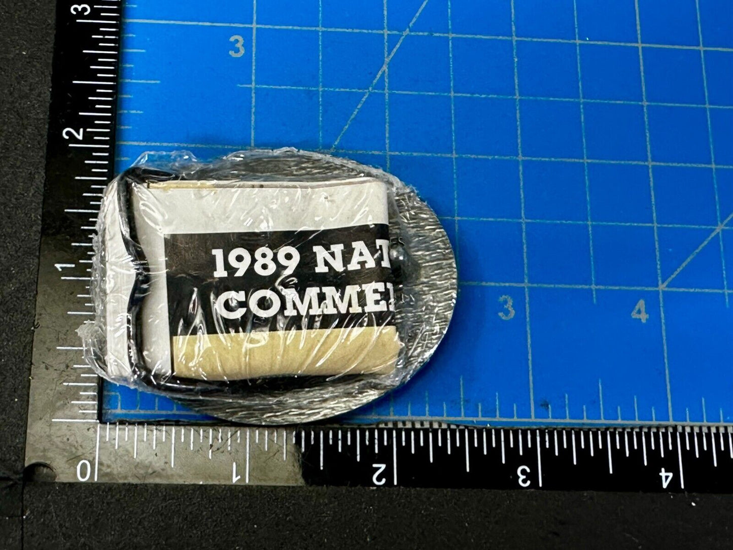 1989 Hesston National Finals Rodeo NFR Cowboys Youth Size NOS Belt Buckle
