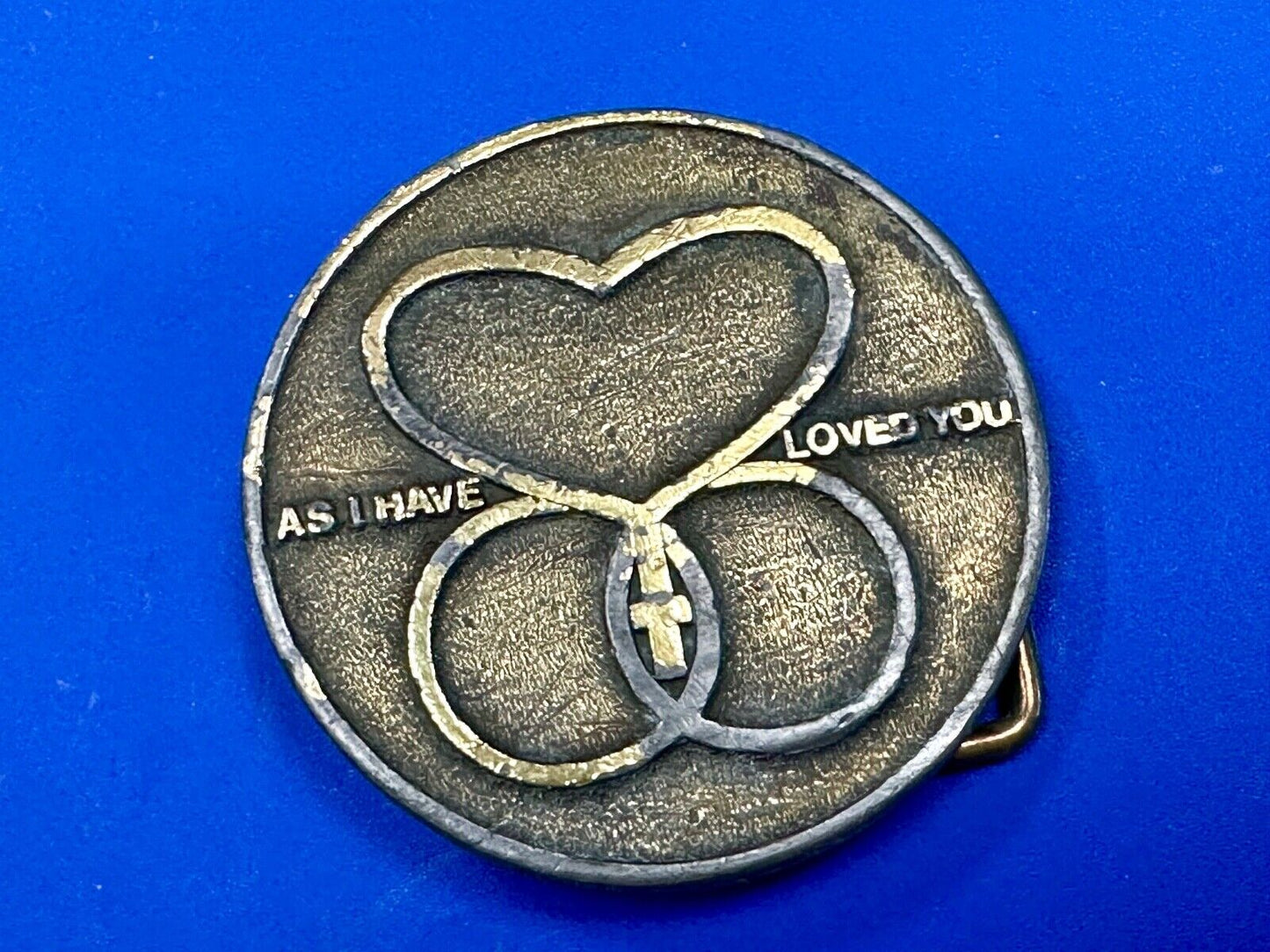 As I Have Love You Marriage Encounter Wife Husband Religious Symbol Belt Buckle
