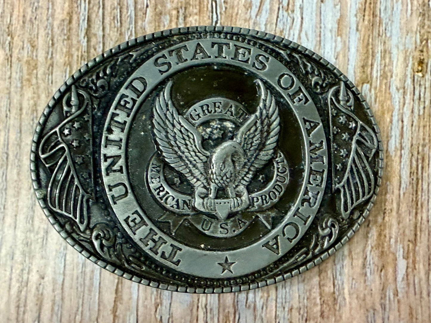 The United States Of America Vintage The Great American Belt Buckle Company