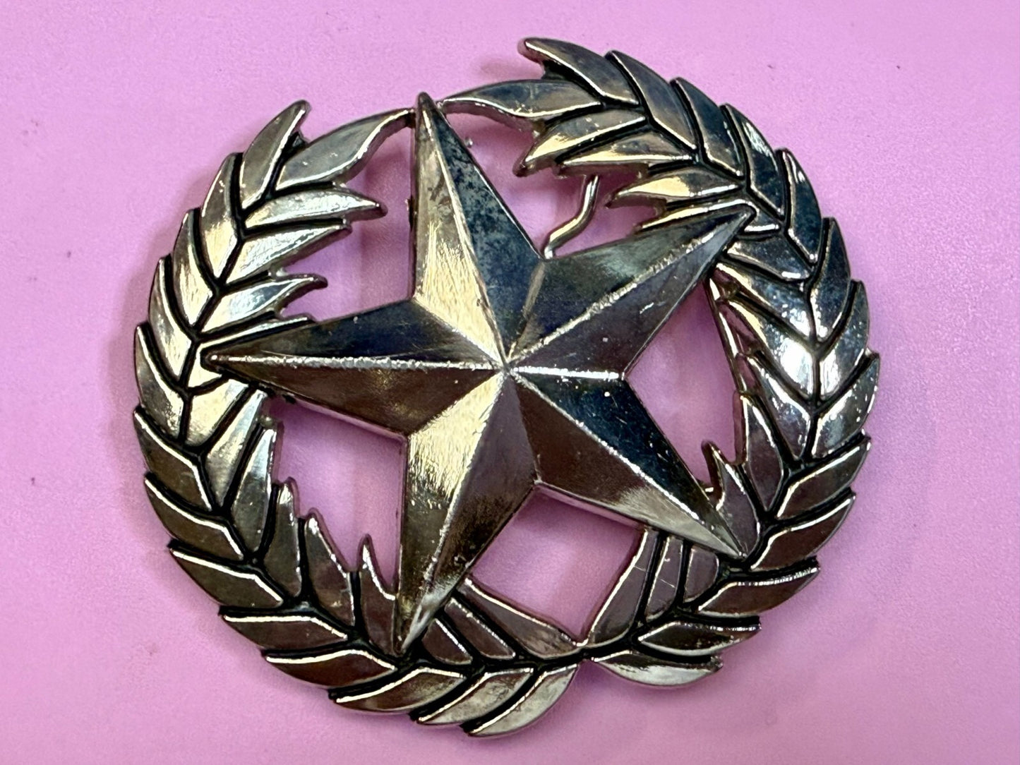 The Original Not the Imitator Star & Laurel Wreath Anchor Blue Belt Buckle