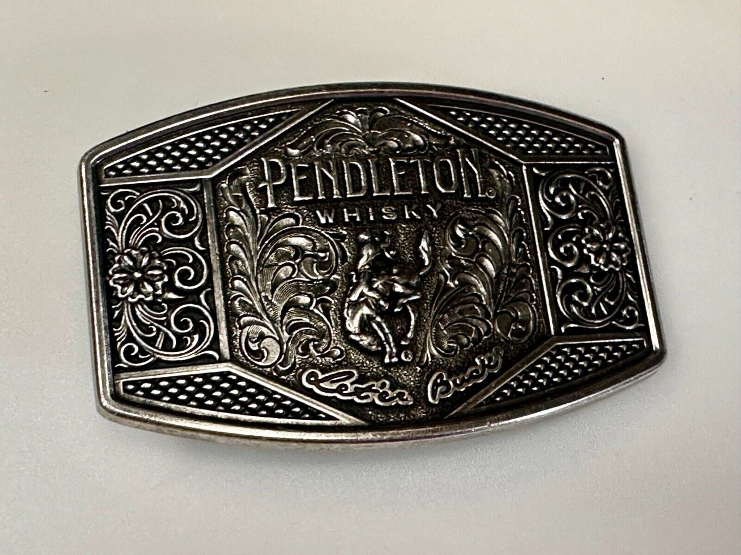 2022 Pendleton Whiskey Let'er Buck Rodeo Cowboy Montana Silversmiths Belt Buckle