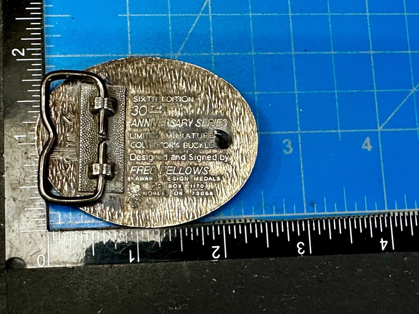 1986 Hesston National Finals Rodeo NFR Rodeo Cowboys NOS YOUTH SIZE Belt Buckle