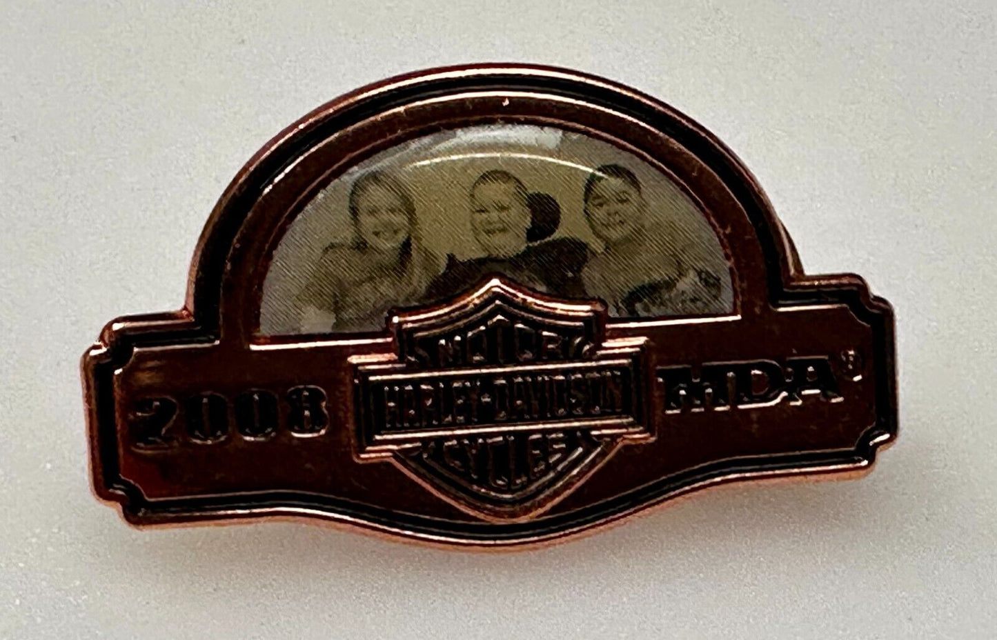 2008 MDA Ride Harley Davidson Motorcycle Rider Biker Jacket Vest Pin