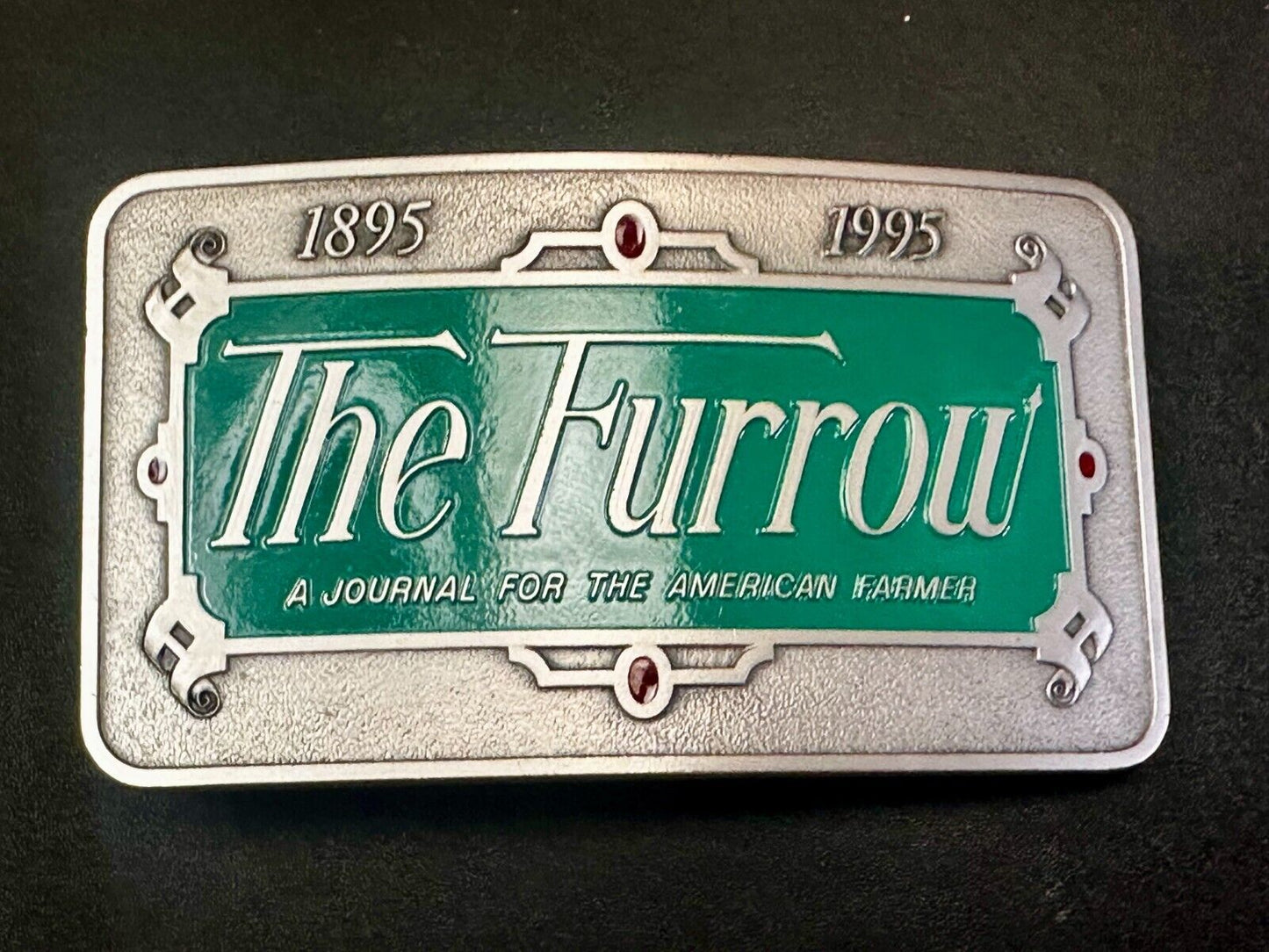 The Furrow A Journal For The American Farmer VTG 1995 NOS John Deere Belt Buckle