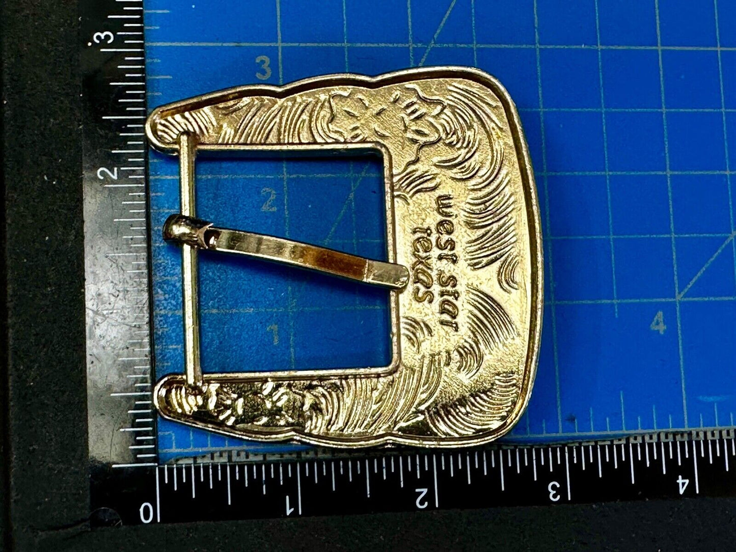 Texas Ranger Style Longhorn Vintage Replacement Dress Belt Buckle West Star