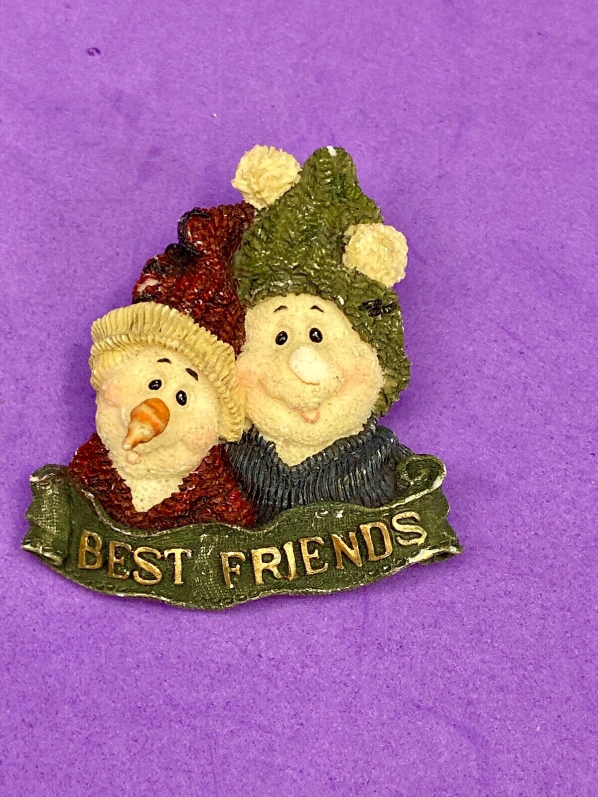 Best Friends Winter Snowman Adorable Boyds Bears & Friends Brooch Pin