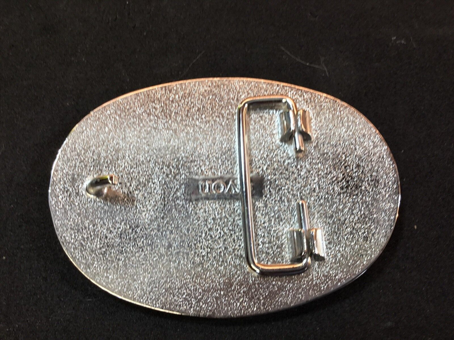 VINTAGE AVON MENS BELT BUCKLE w/ HORSE SADDLE