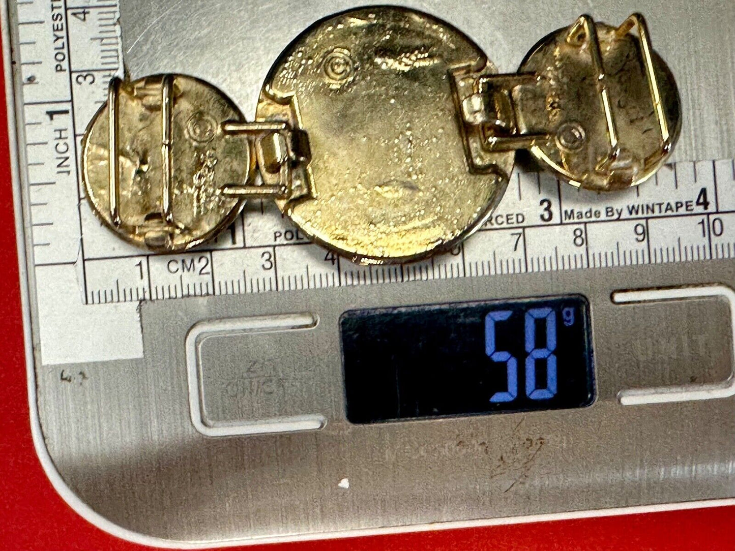 Vintage Circle Disc Theme Two-piece interlocking Three piece belt buckle