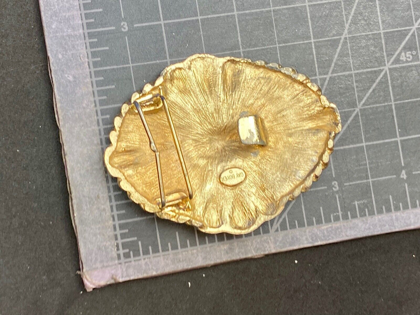 Vintage 80s Designer Gay Boyer New York Braided Belt buckle