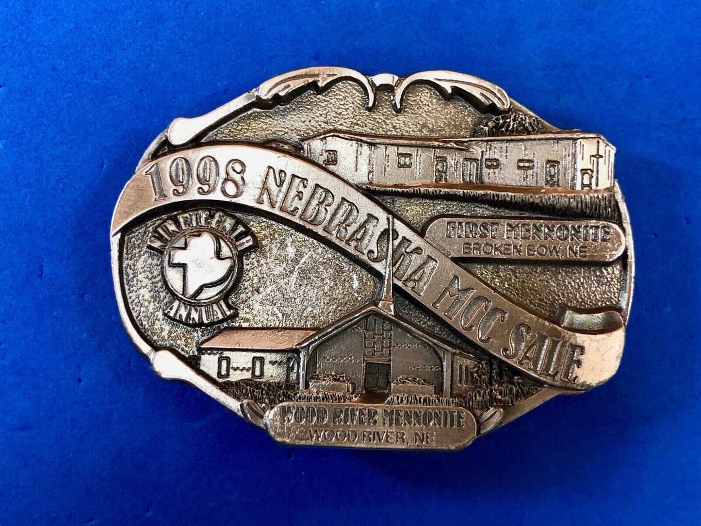 1998 Nebraska MCC Sale - Wood River Mennonite Church, Broken Bow, belt buckle