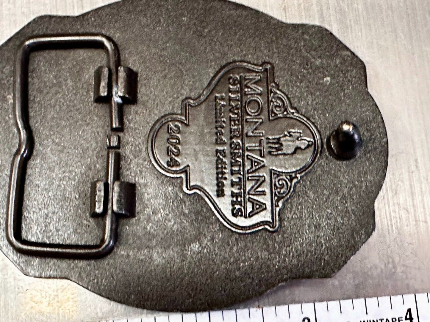 2024 Pendleton Whiskey Let'er Buck Rodeo Cowboy Montana Silversmiths Belt Buckle