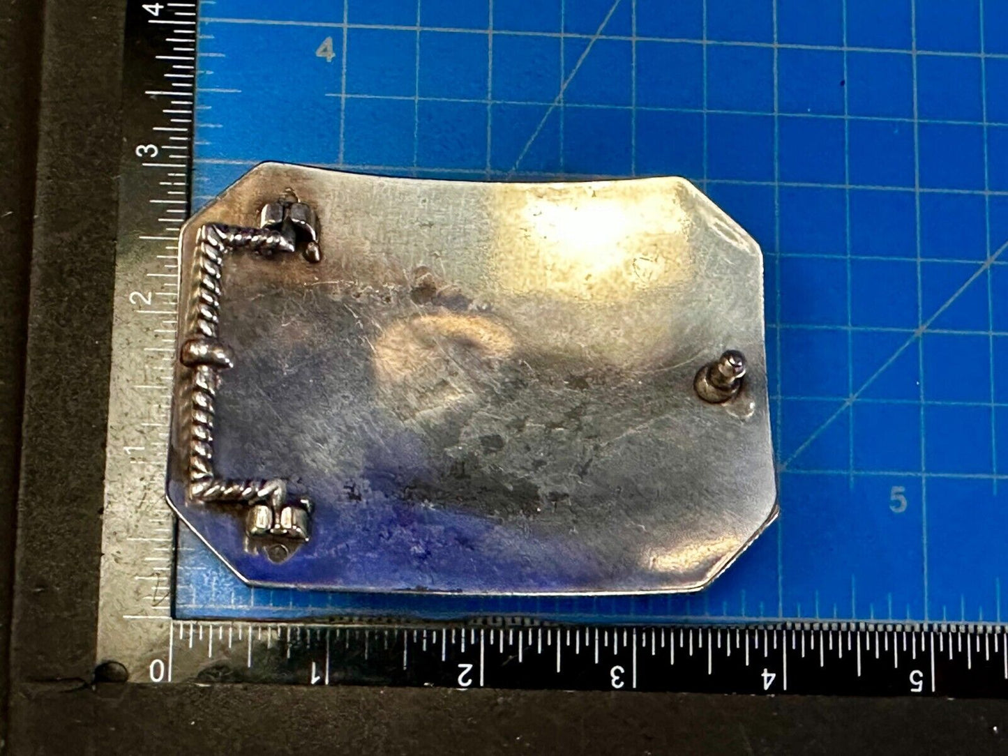 Texas Longhorn Cow Head Steer Ornate Silver Color Western Cowboy Belt Buckle