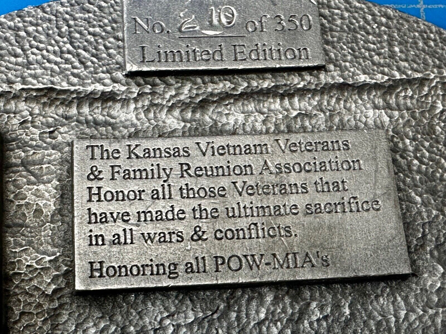 The Kansas Vietnam Veterans Family Reunion 19th Annual Commemorative Belt Buckle