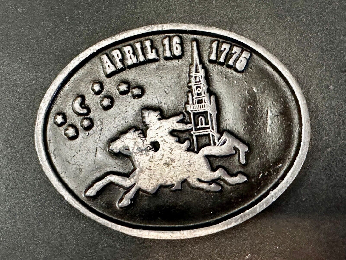 April 16 1775 Longfellow The Midnight Ride of Paul Revere Belt Buckle by Koleaco