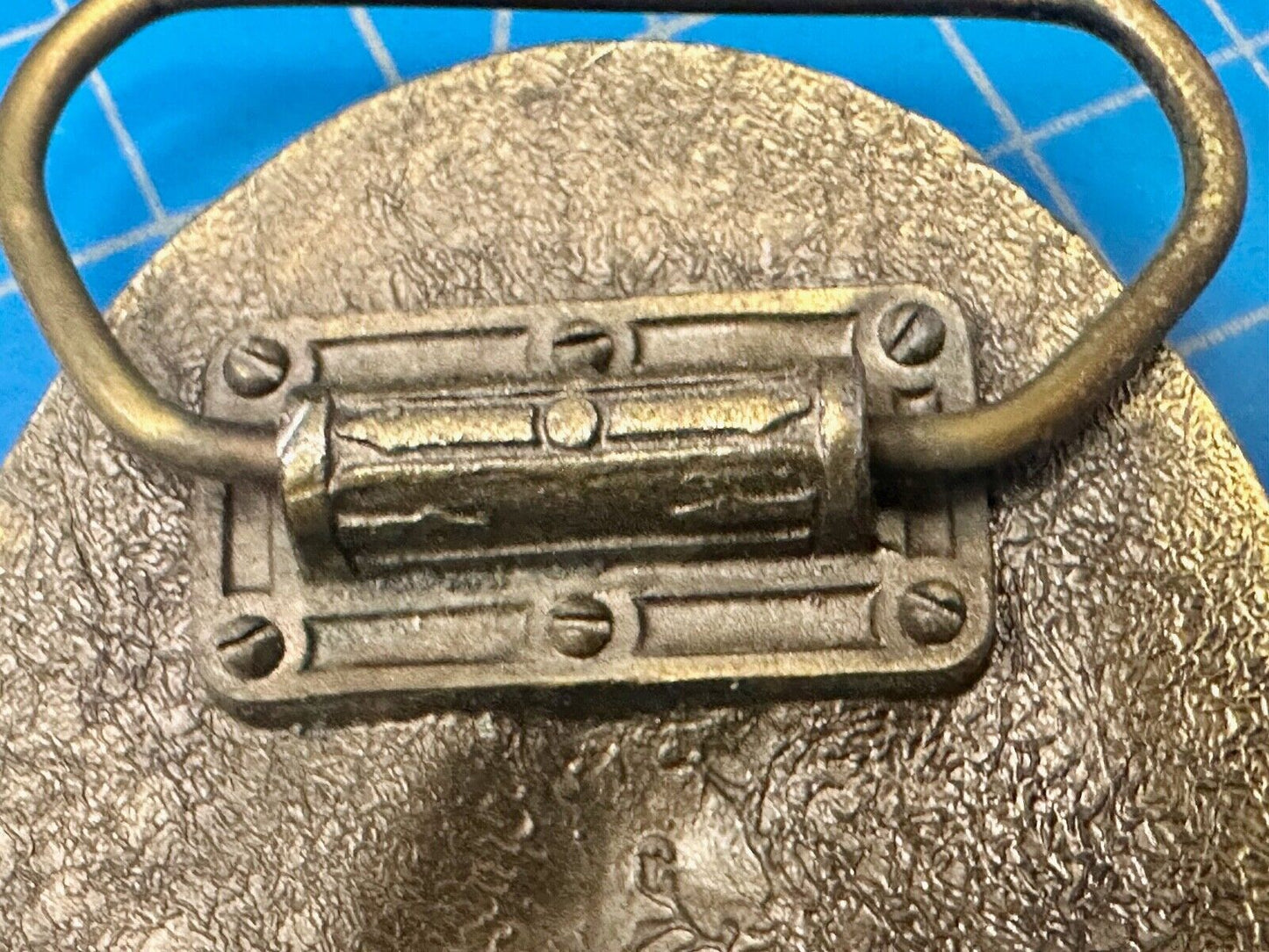 1987 BASS Bass Anglers Sportsman Society Fishing 20th Anniversary Belt Buckle