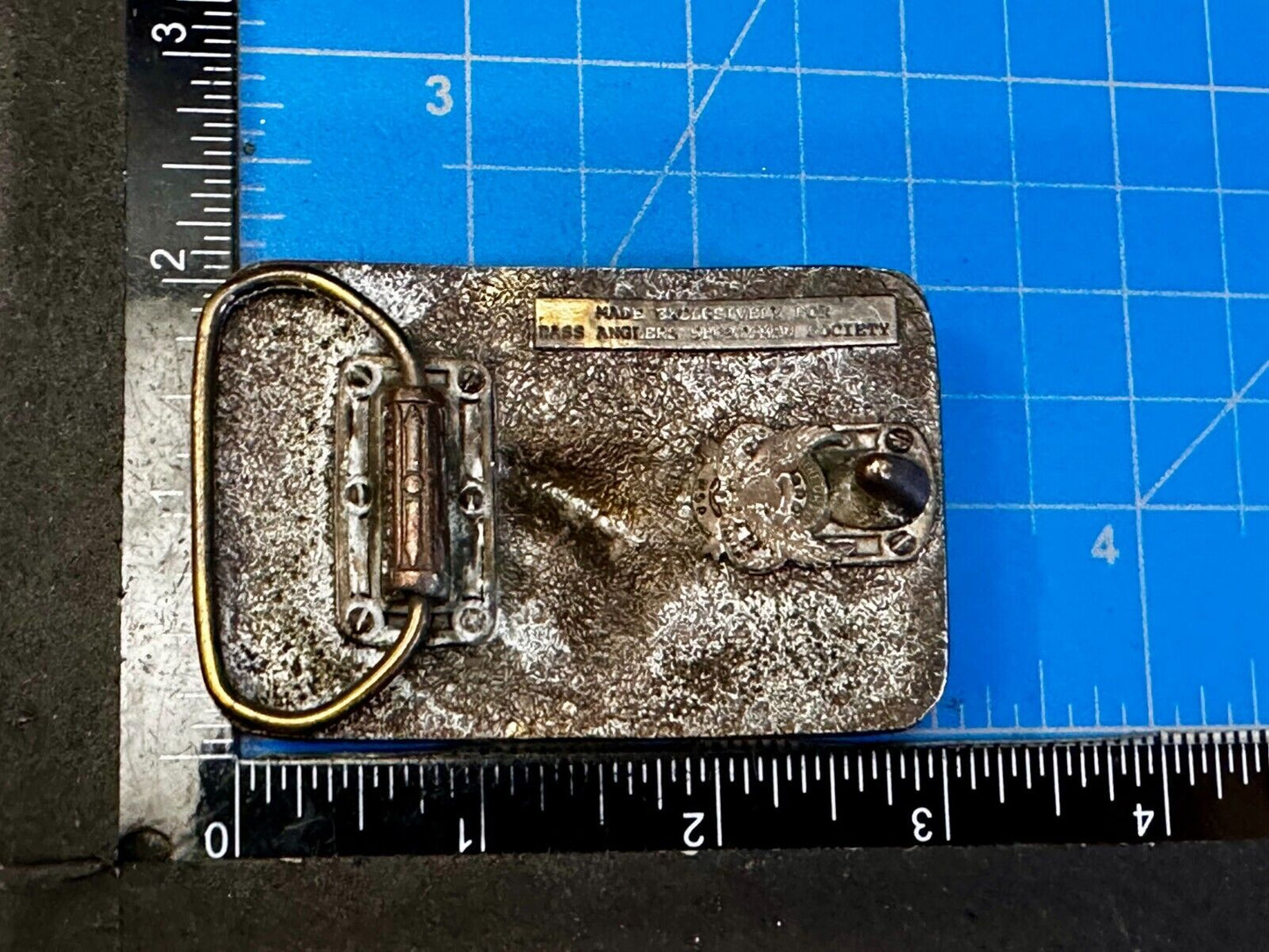 1988 Bass Anglers Sportsman Society Club Great American Belt Buckle