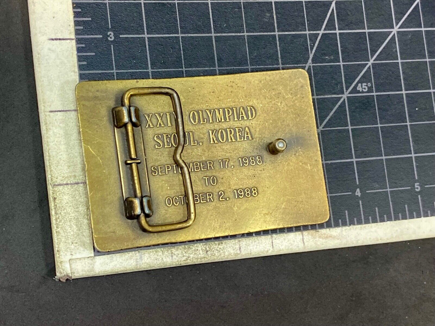 1988 Us Shooting Team Belt Buckle Official Sponsor