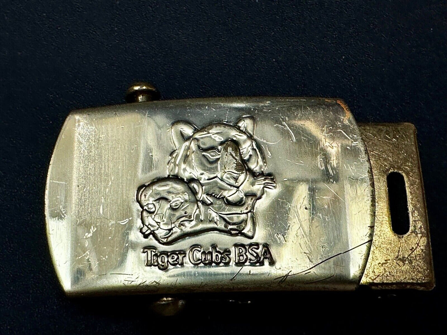 Tiger Cub Scout Replacement Solid Brass USA made Uniform Belt Buckle