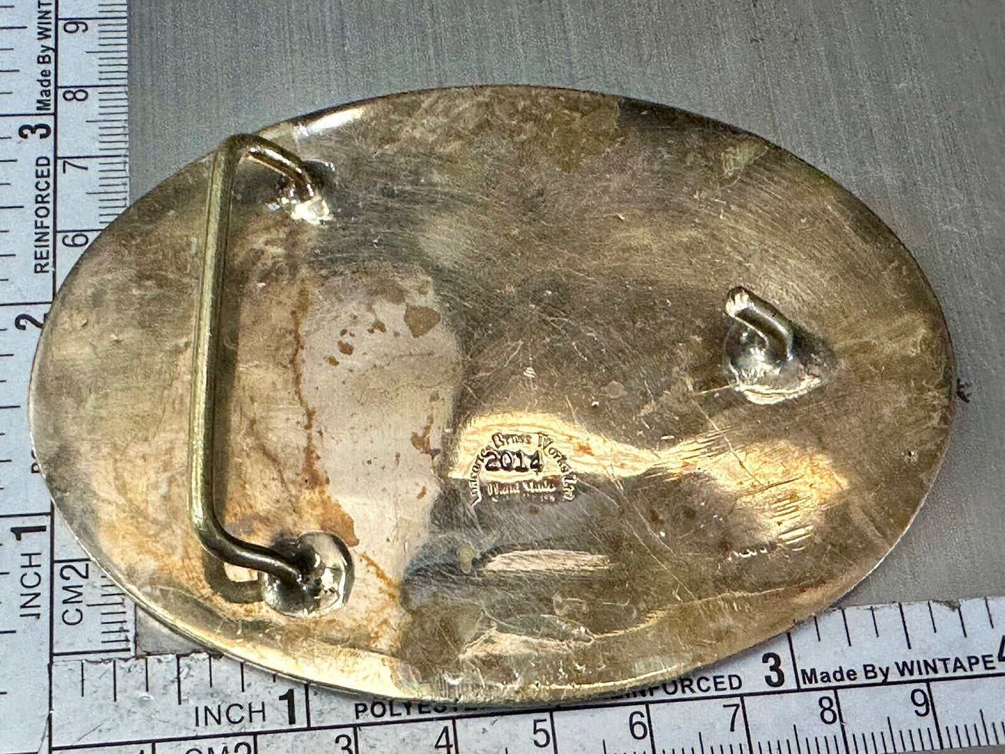 Big Horn Outdoor Adventure Show INWC 2015 Anacortes solid brass belt buckle