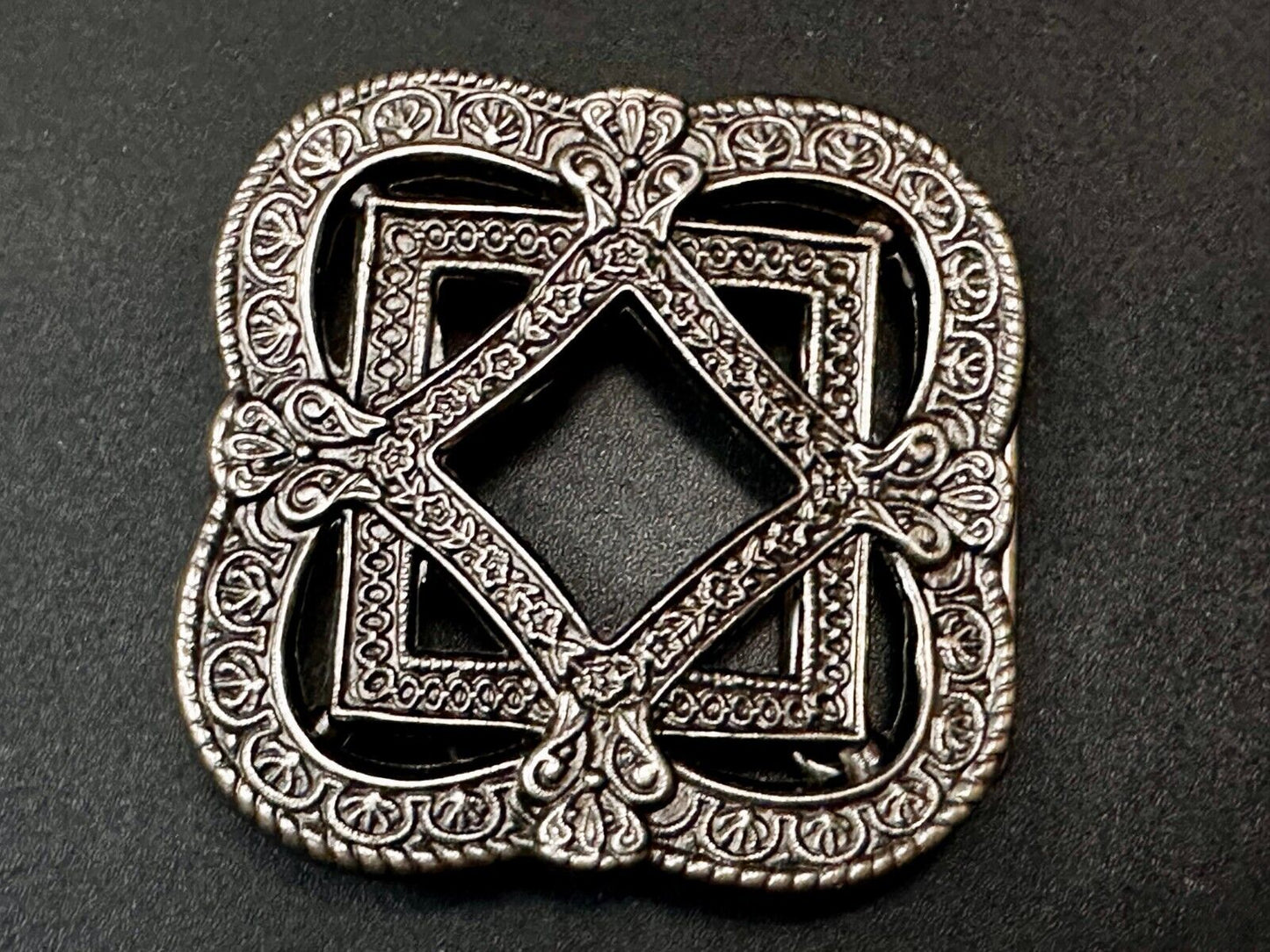 Vintage Art Deco Style Openwork Replacement Belt Buckle