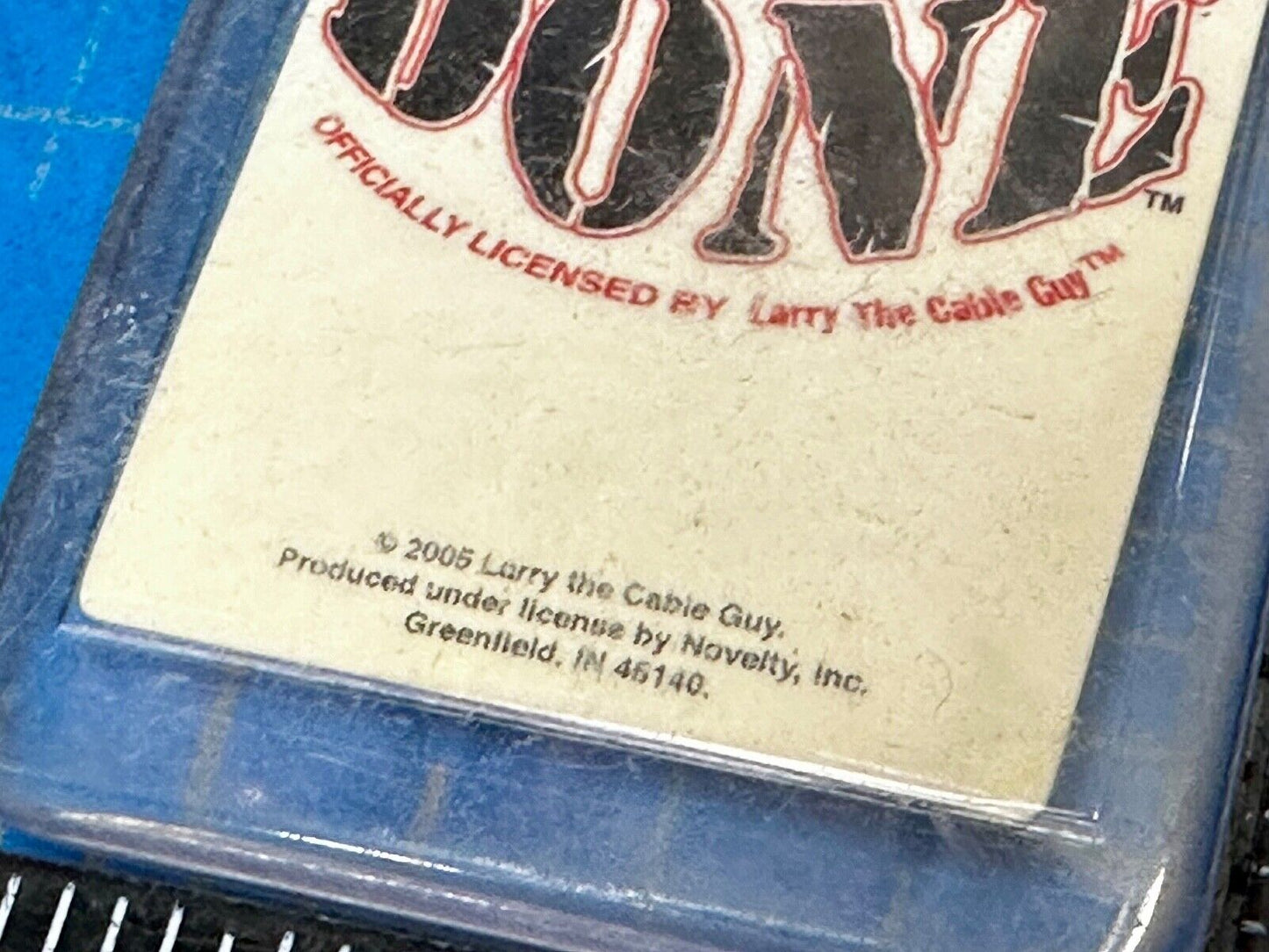 That's Funny Right There Larry The Cable Guy NOS Green Color Keychain Key Ring