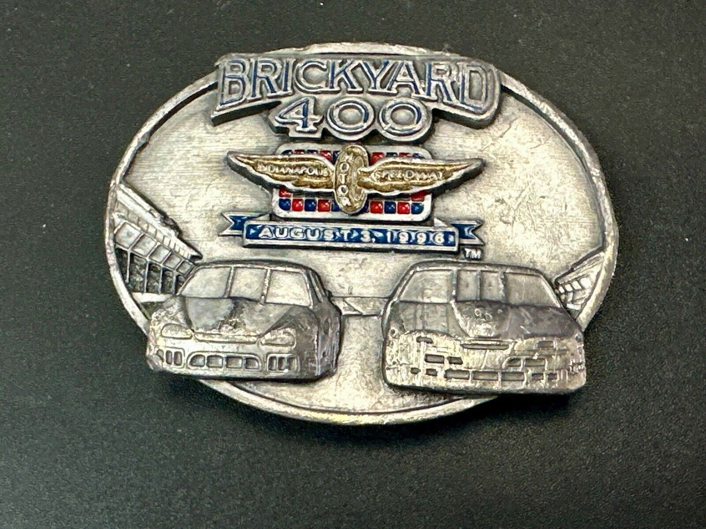 vintage Indianapolis brickyard 400 1996 Commemorative Q2 Siskiyou belt buckle
