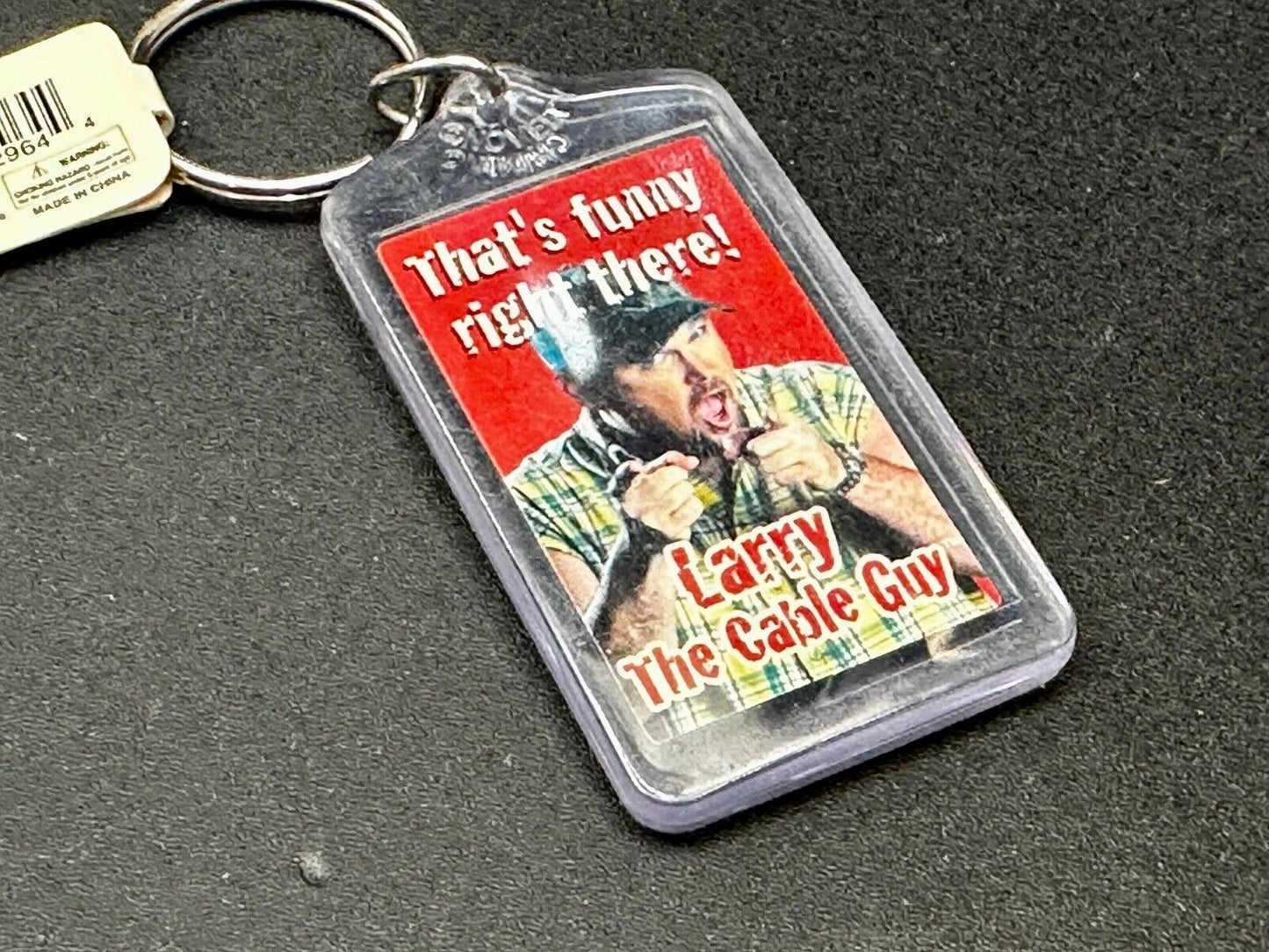 That's Funny Right There Larry The Cable Guy Keychain - Key Ring Chain Souvenir