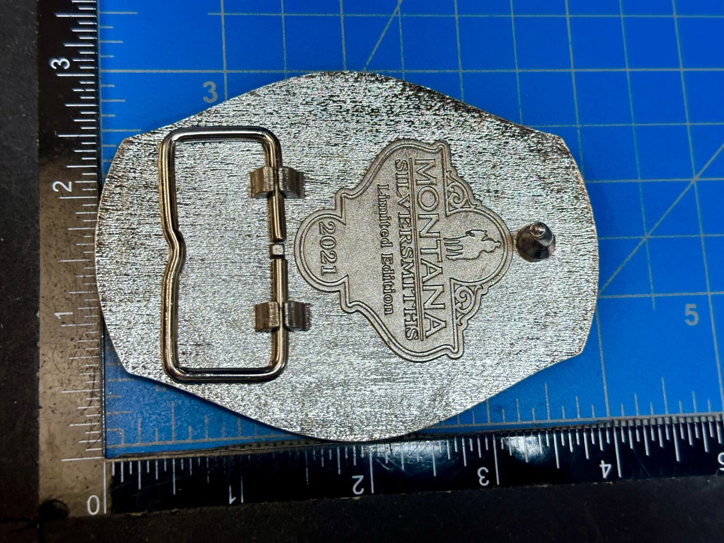 2021 Pendleton Whiskey Let'er Buck Rodeo Cowboy Montana Silversmiths Belt Buckle