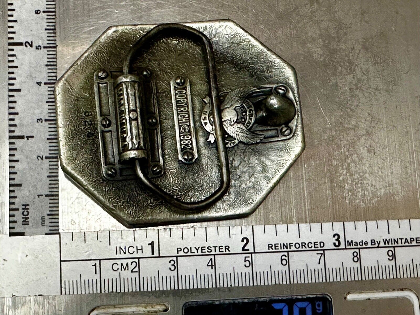 Vietnam Cross 1962 - 1975 The Great American Buckle Co Vintage Belt Buckle