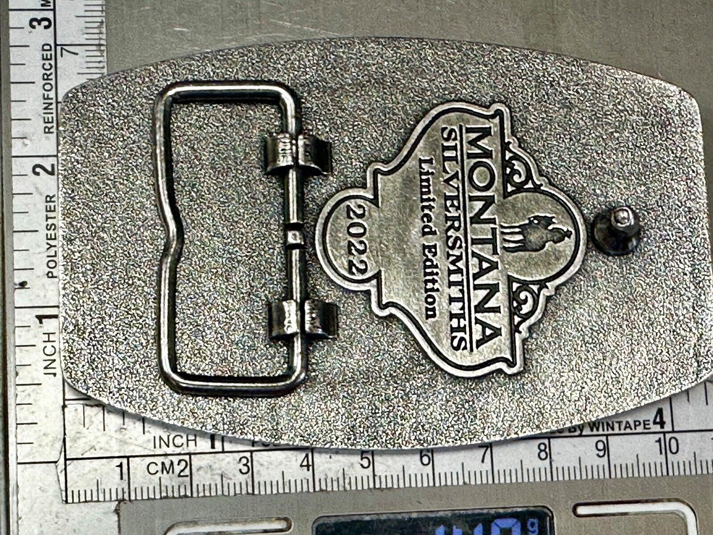 2022 Pendleton Whisky Let'er Buck Montana Silversmith Rodeo Cowboys Belt Buckle