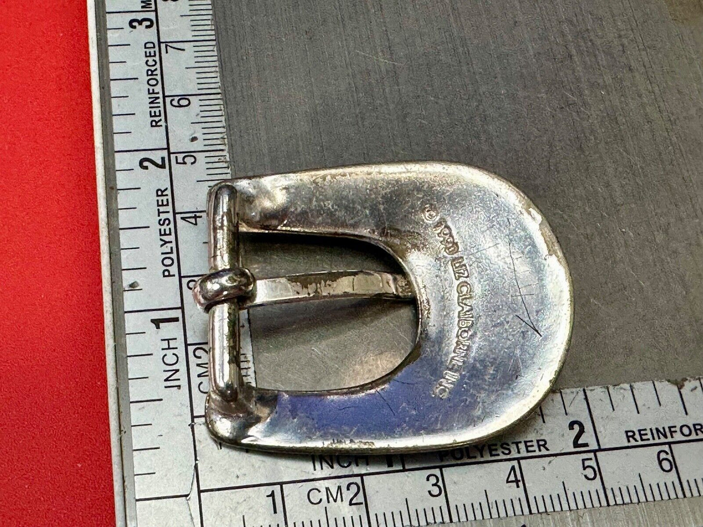 2" wide, silver tone ranger style Replacement Liz Claiborne belt buckle