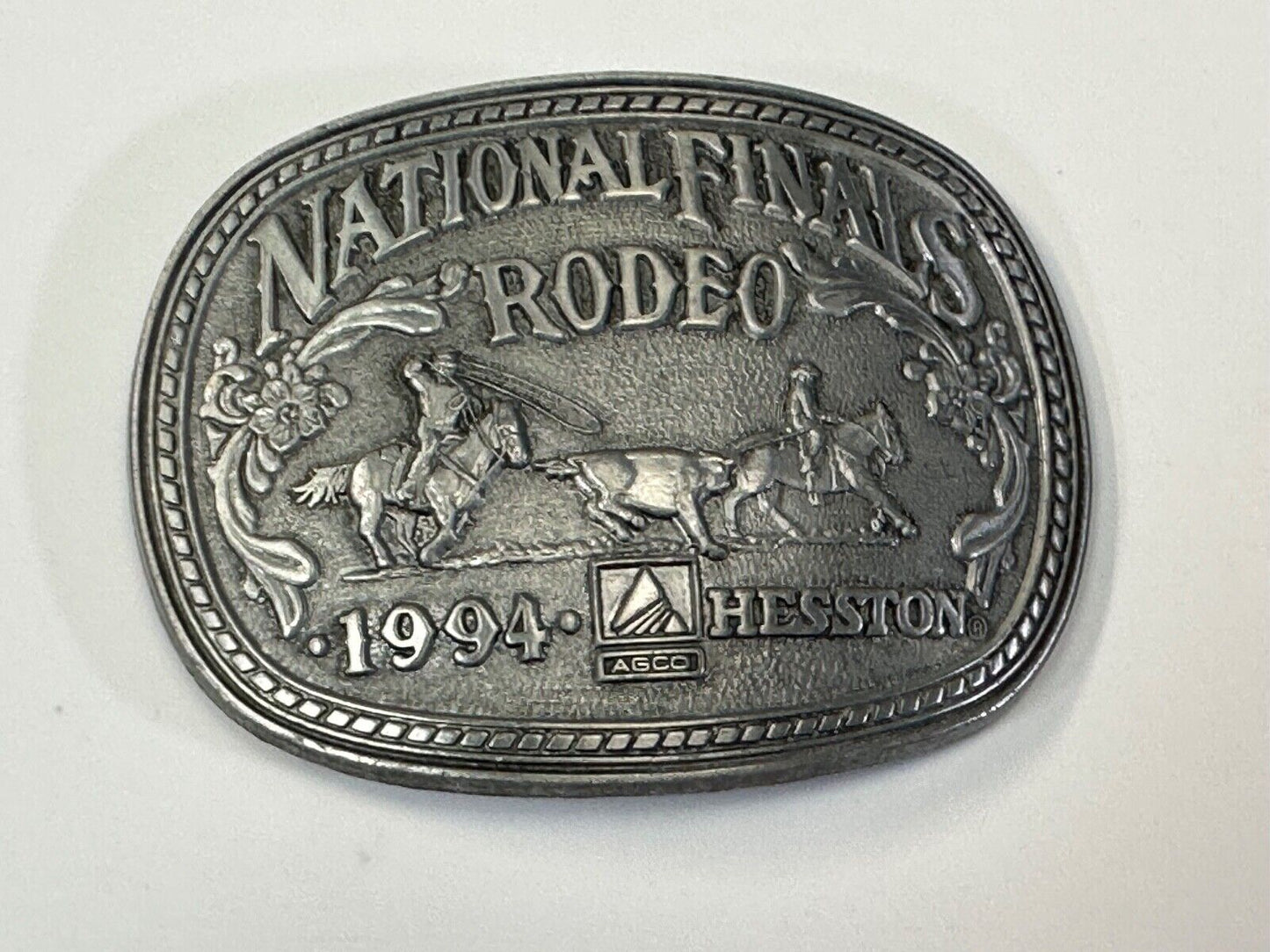 1994 Adult Sized NFR National Finals Rodeo ADM belt buckle