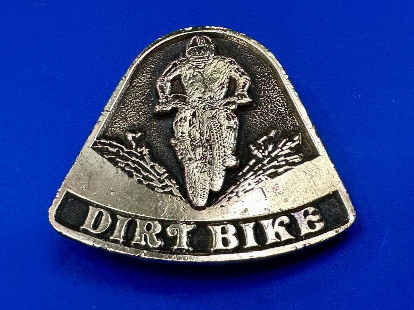 Vintage 1975 Dirt Bike Adzes sporting biking motorcycle belt buckle
