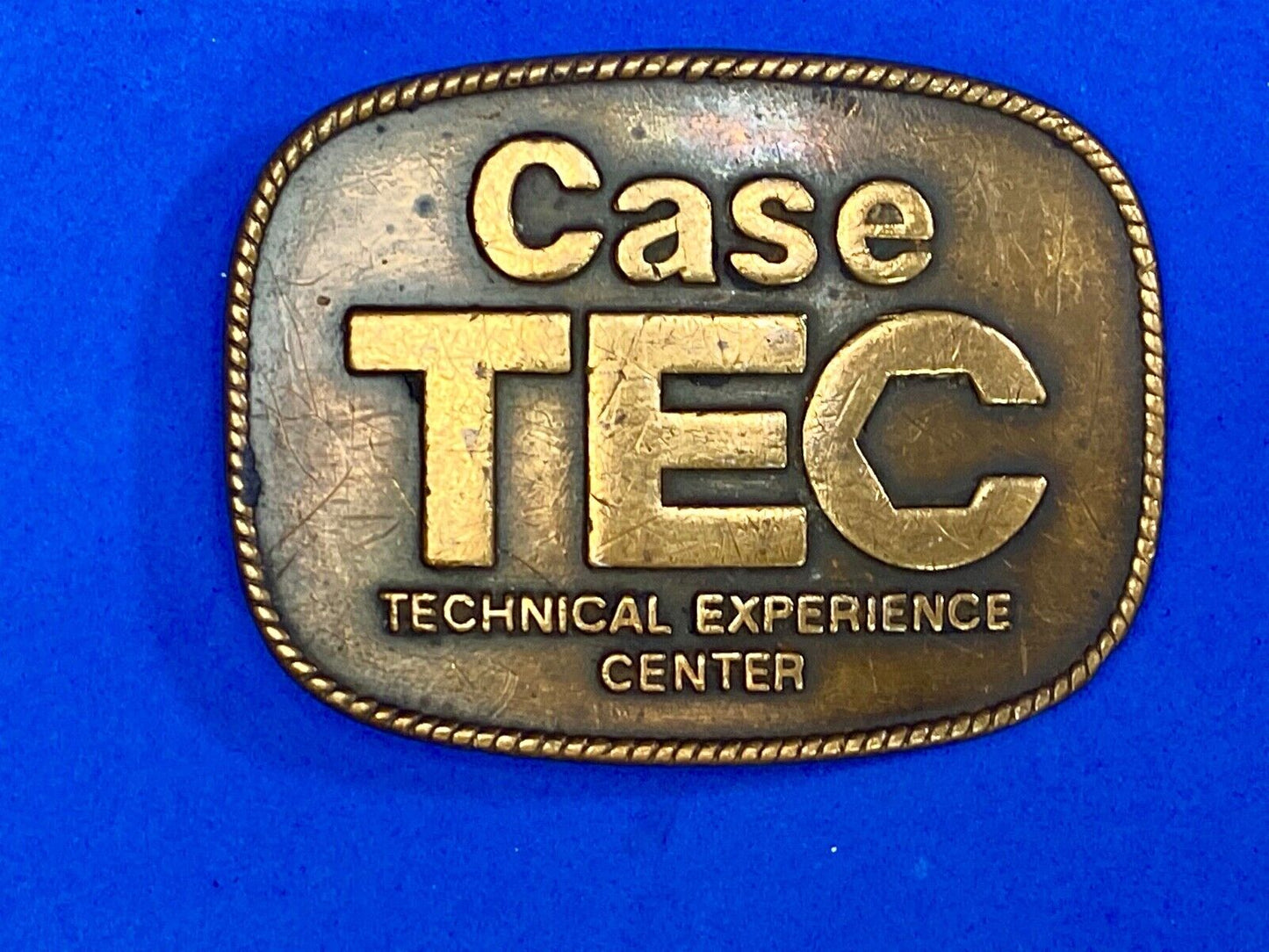 Vintage Case Tractors Tec Technical Experience Center Belt Buckle