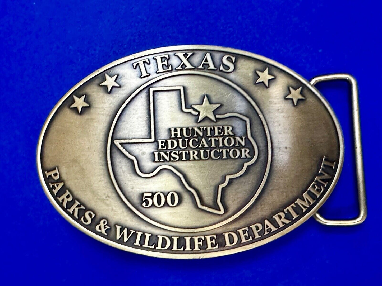 Texas Hunter Education Instructor 500 Parks & Wildlife Dept Belt Buckle