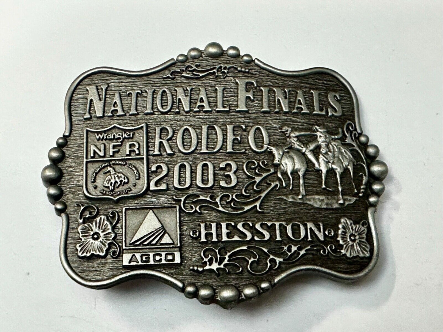 2003 NFR National Finals Rodeo NOS Youth Size Montana Silversmiths Belt Buckle