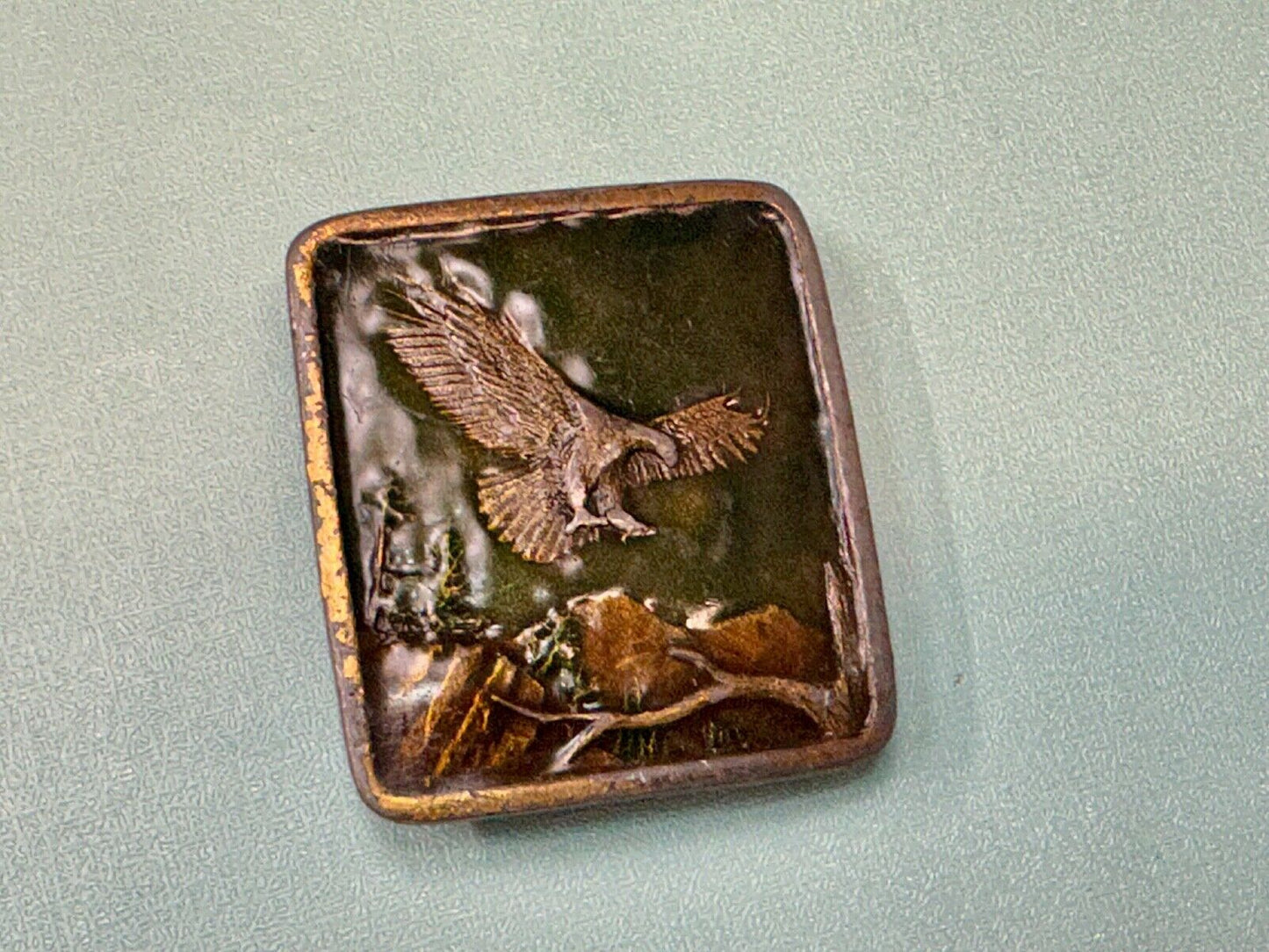 Bald Eagle Commemorative Large Sea Bird Indiana Metal Craft 1972 Belt Buckle