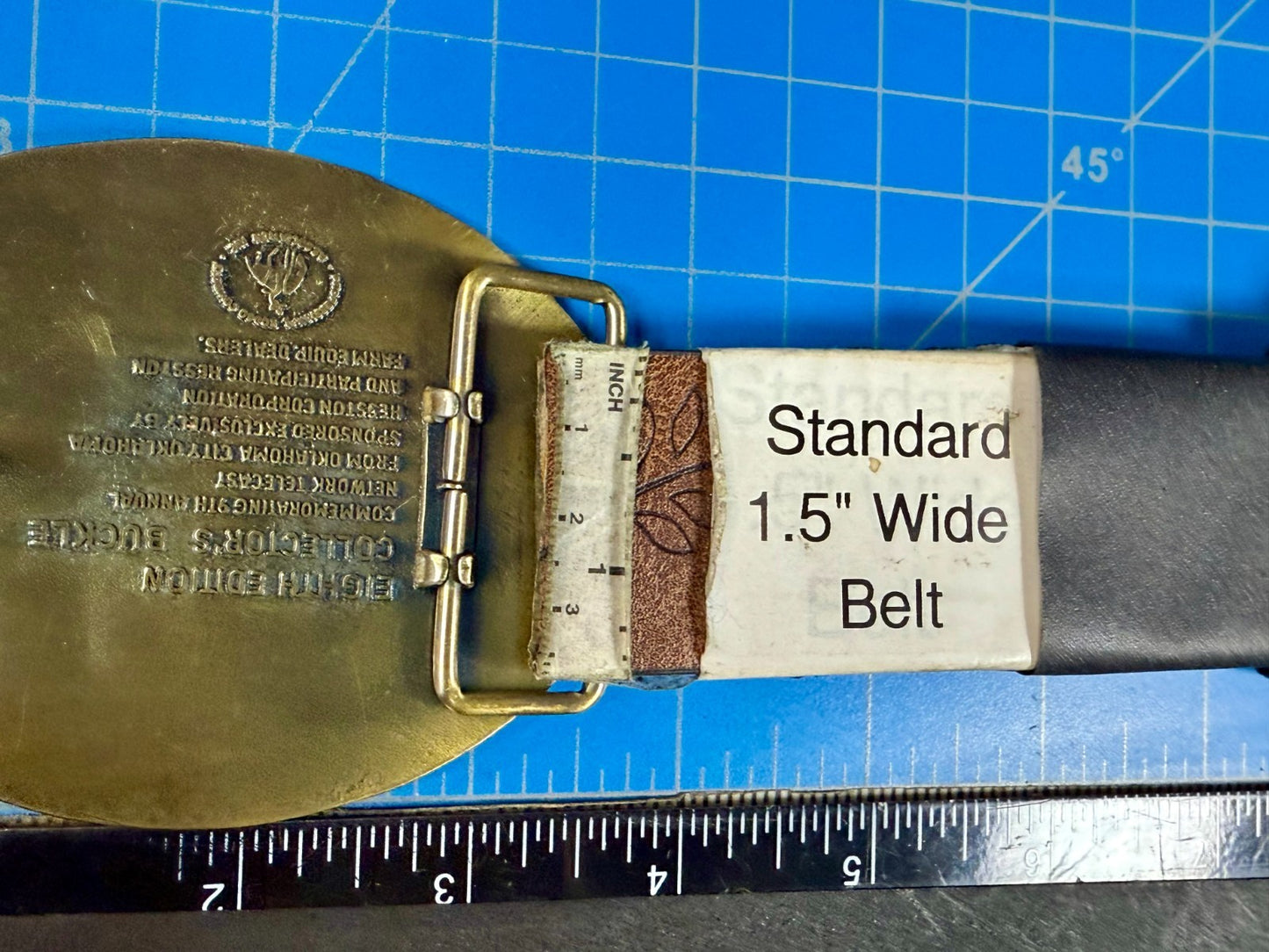 1982 Hesston NFR National Finals Rodeo All Around Cowboy Vintage Belt Buckle